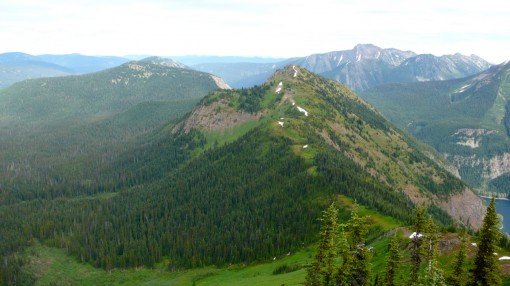 Snow Camp Mountain as seen from Lone Goat Mountain