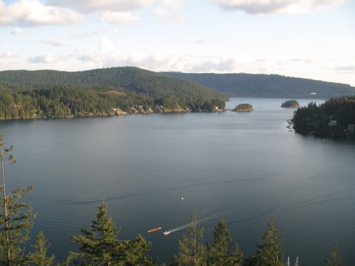 The view from Quarry Rock in North Vancouver.
