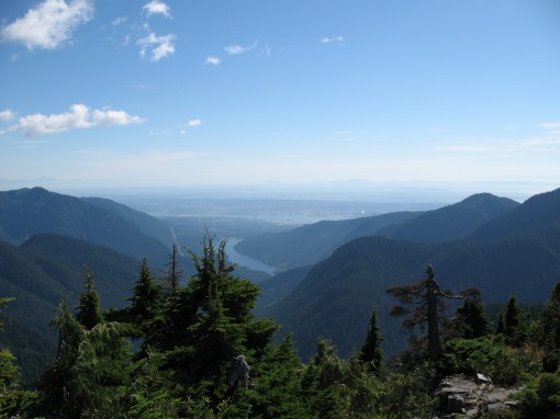 The view of Vancouver from The Lions