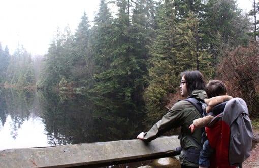 Looking at Rice Lake in North Vancouver