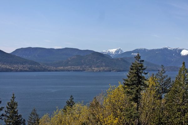 View of Howe Sound along the Lions Bay Loop
