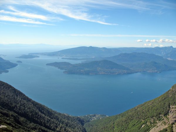 View from the Lions Binkert Trail looking out to Howe Sound