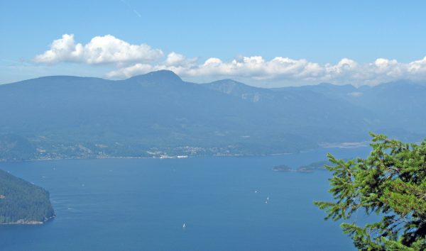 View of Howe Sound from Mount Gardner on Bowen Island