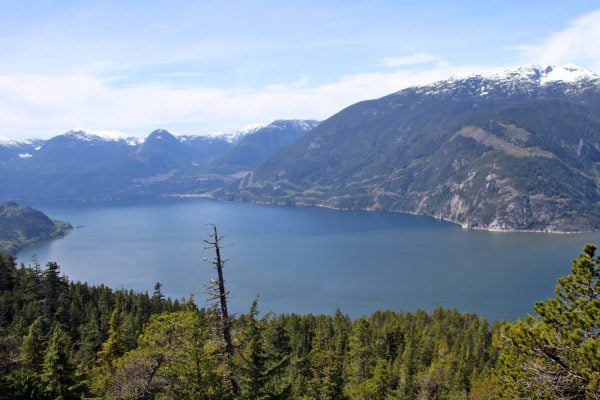 View of Howe Sound from the Sea To Summit Trail near the Gondola