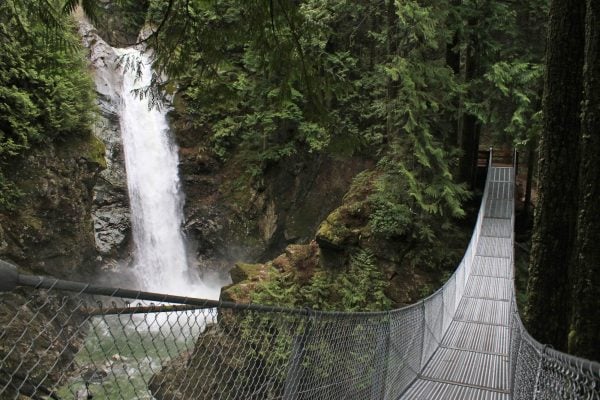 Cascade Falls and Suspension Bridge
