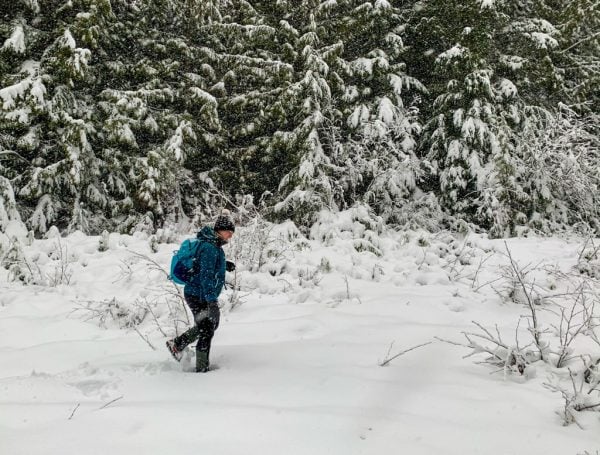 Snowshoeing