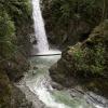 Cascade falls suspension bridge trail