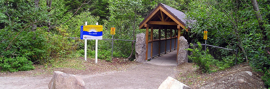 The bridge near Brandywine Falls