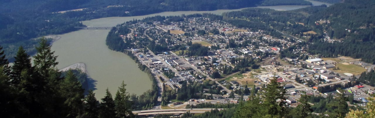 A view of Hope from the Hope Lookout Trail