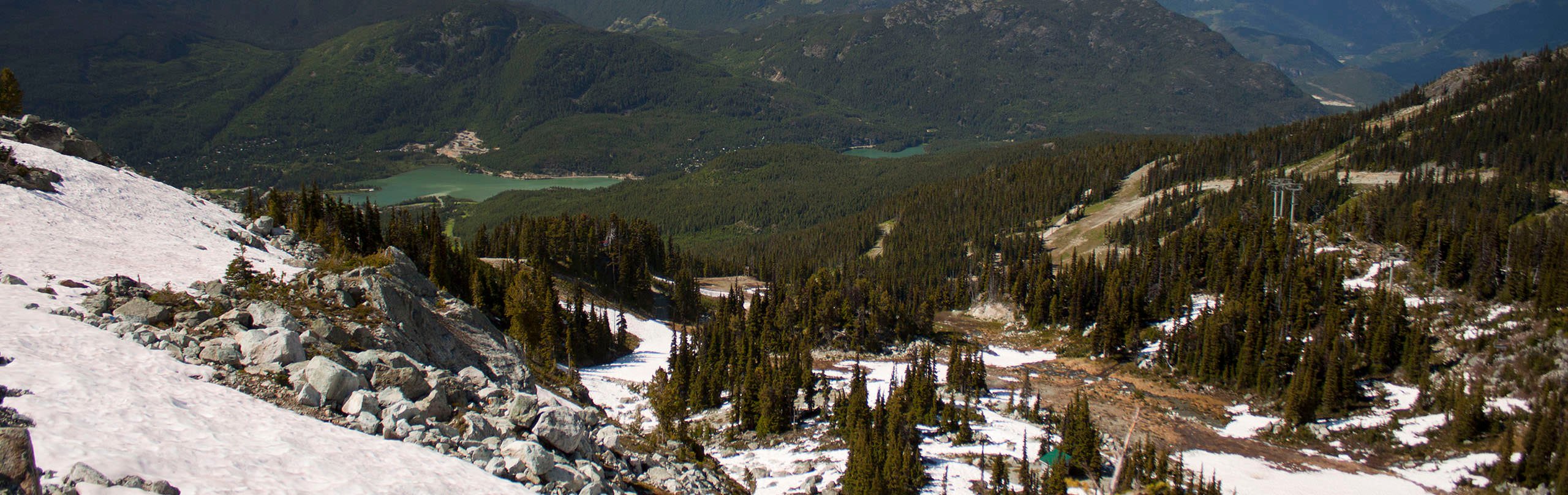 The view from the top of Whistler