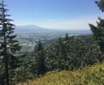 A view of the Fraser Valley from the top of the Abby Grind