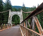The Alexandra Bridge along the Fraser Canyon