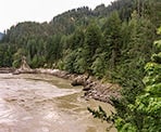 The unpredictable currents near the Alexandra Bridge in the Fraser Canyon