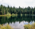 Fawn Lake along the Four Lakes Trail in Alice Lake Provincial Park in Squamish