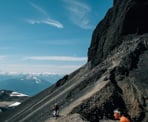 Standing near the base of Black Tusk in Garibaldi Provincial Park