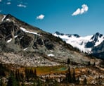A view of the Overlord Glacier near Blackcomb Meadows