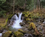 Lower Bosumarne Falls, a few kilometers from Chilliwack Lake