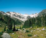 The view of Brandywine Meadows, just south of Whistler, BC