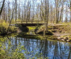 A bridge over Browne Creek in Chilliwack, BC