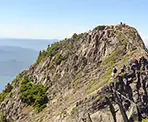 The Brunswick Mountain Trail near the top of the challenging route