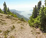 A view from the Brunswick Mountain Trail looking down towards Howe Sound