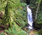 Burnett Falls north of Sechelt on the Sunshine Coast
