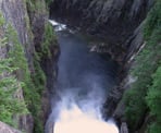 View of Capilano Canyon from the Cleveland Dam in North Vancouver