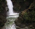 Cascade Falls is located northeast of Mission, BC