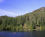 Starvation Lake along the Cheakamus Canyon portion of the Sea To Sky Trail