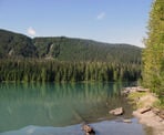 A view along the shore of Cheakamus Lake