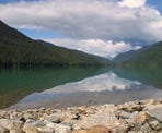 The view of Cheakamus Lake near Singing Pass Creek, Whistler, BC