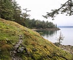 A view looking towards Yeo Point on Salt Spring Island