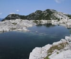 The lake at the top of Coliseum Mountain