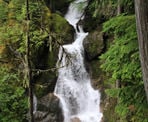 One of the Cool Creek waterfalls north of Pemberton, BC