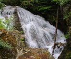 A view of Cool Creek Falls north of Pemberton, BC