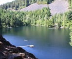 The view of Loggers Lake in Whistler