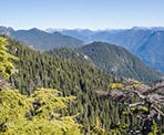 A viewpoint near the top of De Pencier Bluffs