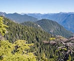 A viewpoint near the top of De Pencier Bluffs