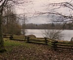 The shore of the Fraser River in Derby Reach Regional Park, Langley