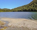 The beach at Devil's Lake in Mission, BC