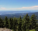 The view from Dog Mountain looking across North Vancouver towards English Bay