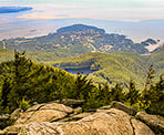 A view of Eagle Lake and West Vancouver from Eagle Bluffs