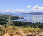 View from the top of George Hill on Pender Island