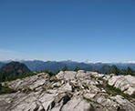 The top of Goat Mountain behind Grouse Mountain in North Vancouver