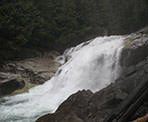 A view of Gold Creek Falls in Golden Ears Provincial Park