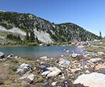 Symphony Lake along the High Note Trail in Whistler, BC