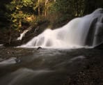 Homesite Creek Falls on the Sunshine Coast