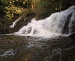 Homesite Creek Falls on the Sunshine Coast