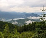 A view looking northwest from the Hunter Road Trail