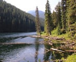 A view of Strike Lake from the Lighting Lakes Chain Trail